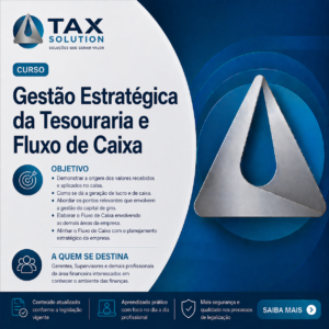 Gestão Estratégica da Tesouraria e Fluxo de Caixa (Ao vivo – On-Line)
